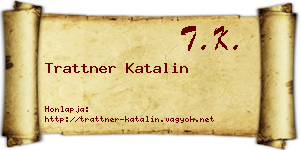 Trattner Katalin névjegykártya