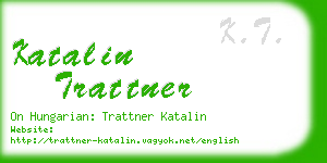 katalin trattner business card